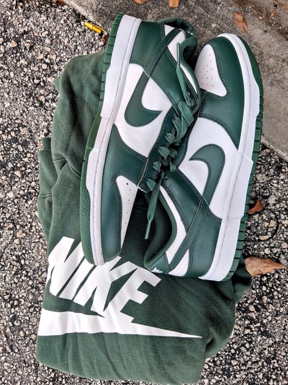 Nike Dunk Low Michigan State Green & White Sneakers